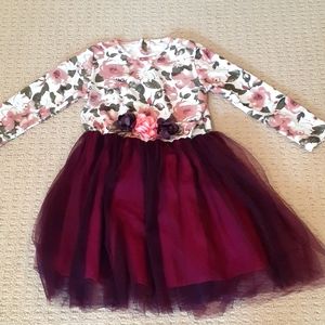 Purple and pink Flower dress